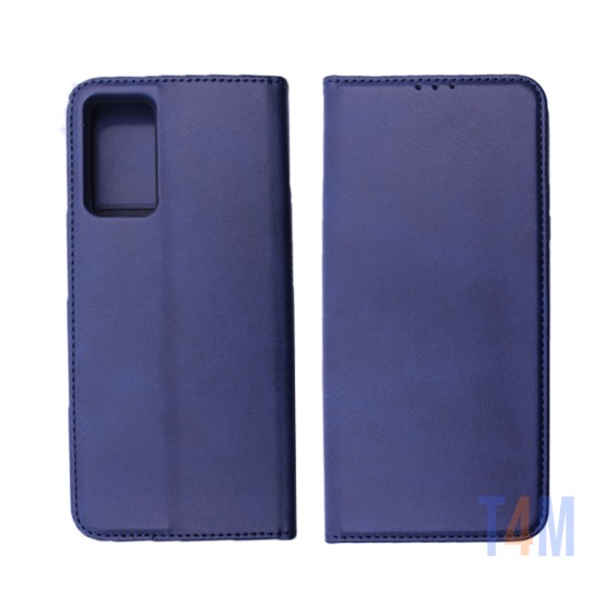 Funda Abatible de Cuero con Bolsillo Interno para Xiaomi Redmi Note 11 Pro 4G /11 Pro 5g Azul